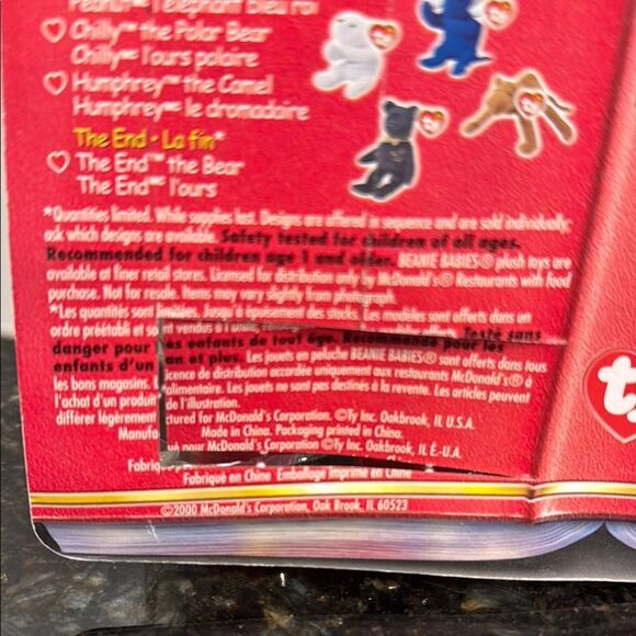 1999 Osito The Bear. International Bears II McDonalds. Teanie Beanie Babies TY - Picture 5 of 5